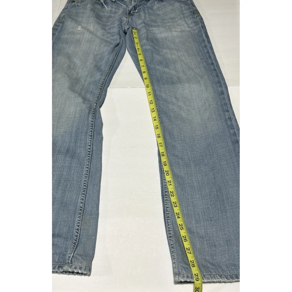 BKE Fulton Men's Blue Boot Cut Jeans Size 29x32 Light Wash